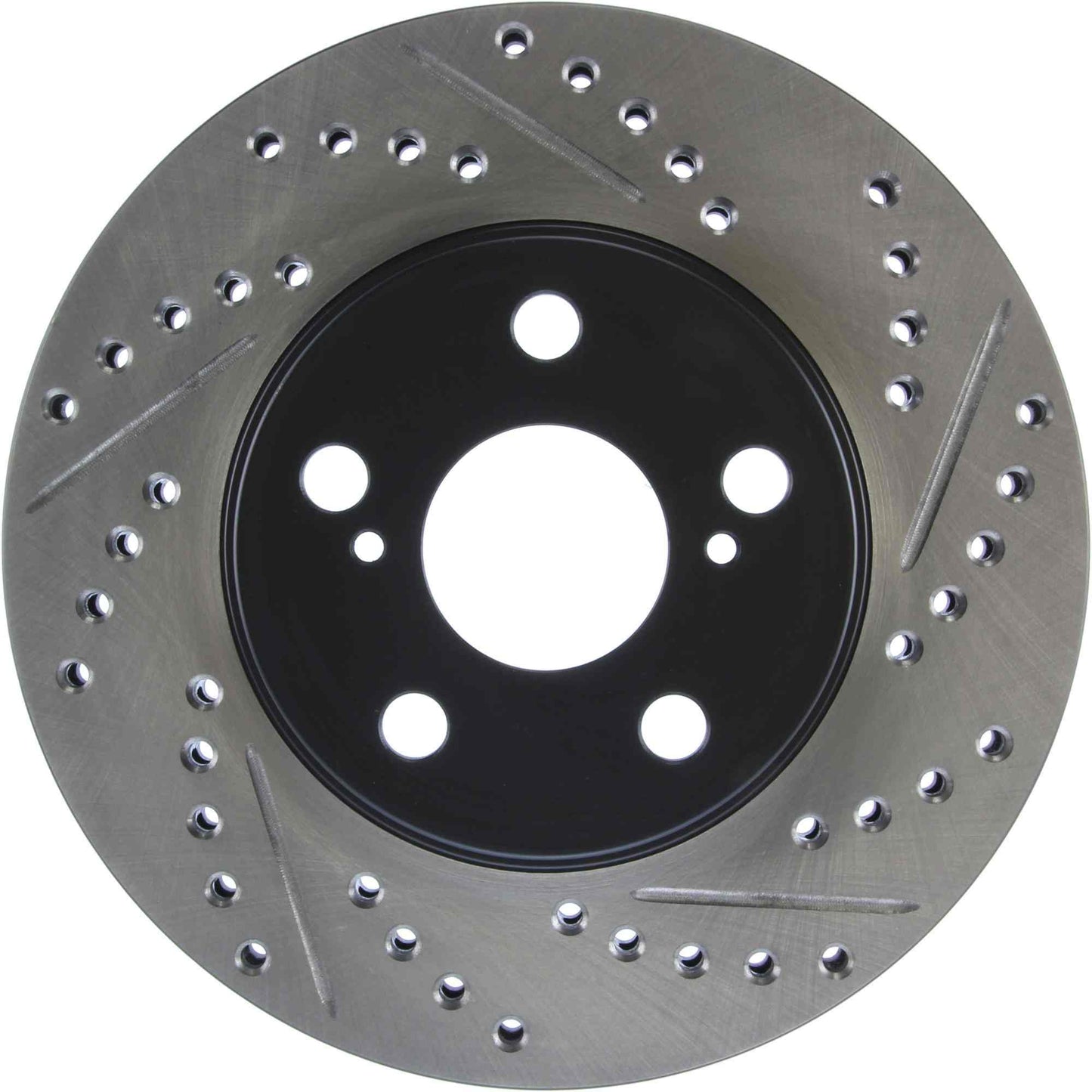 StopTech Sport Drilled/Slotted Brake Rotor; Front Left