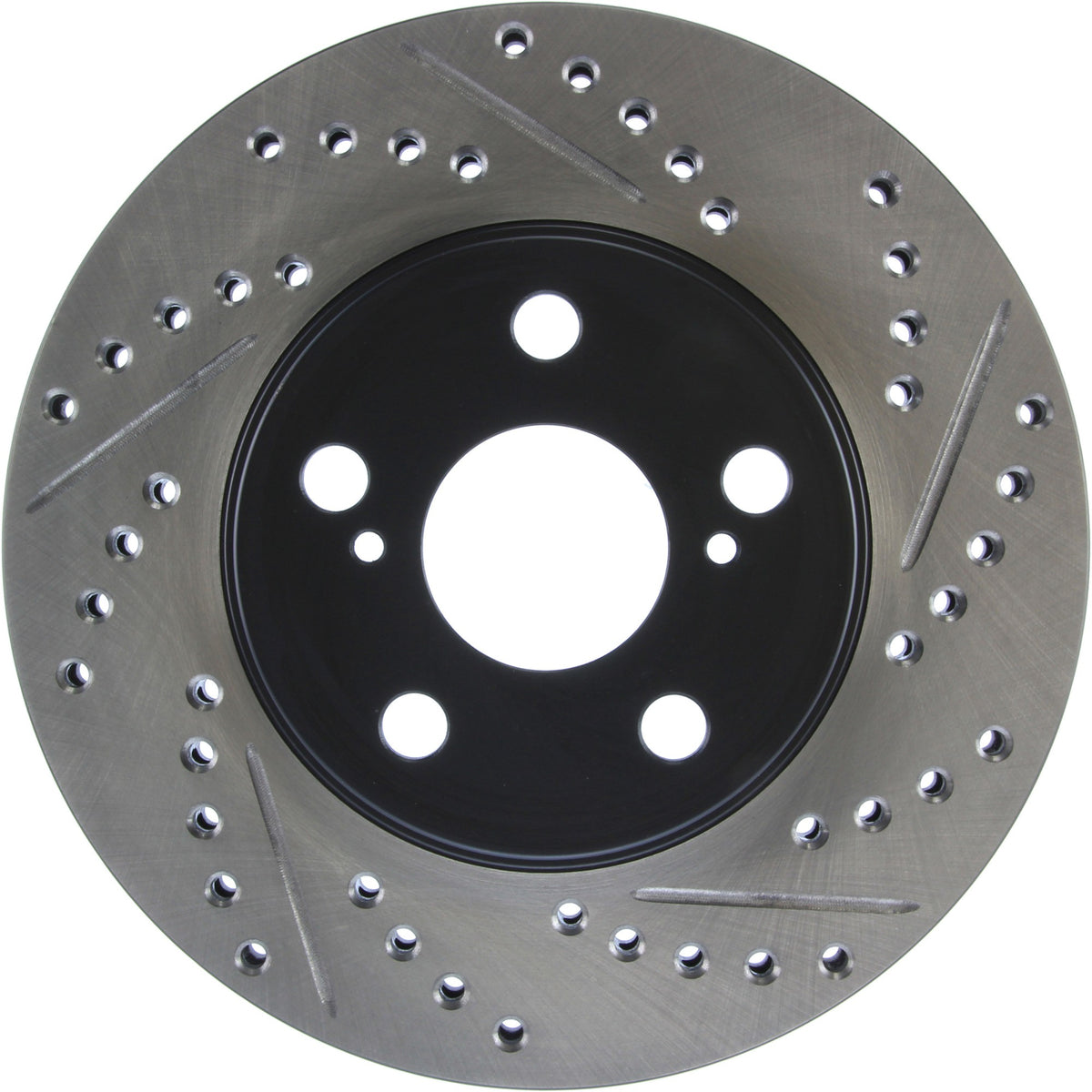 StopTech Sport Drilled/Slotted Brake Rotor; Front Left