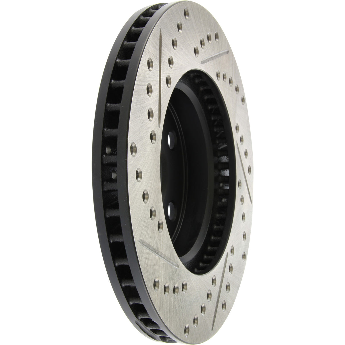 StopTech Sport Drilled/Slotted Brake Rotor; Front Left