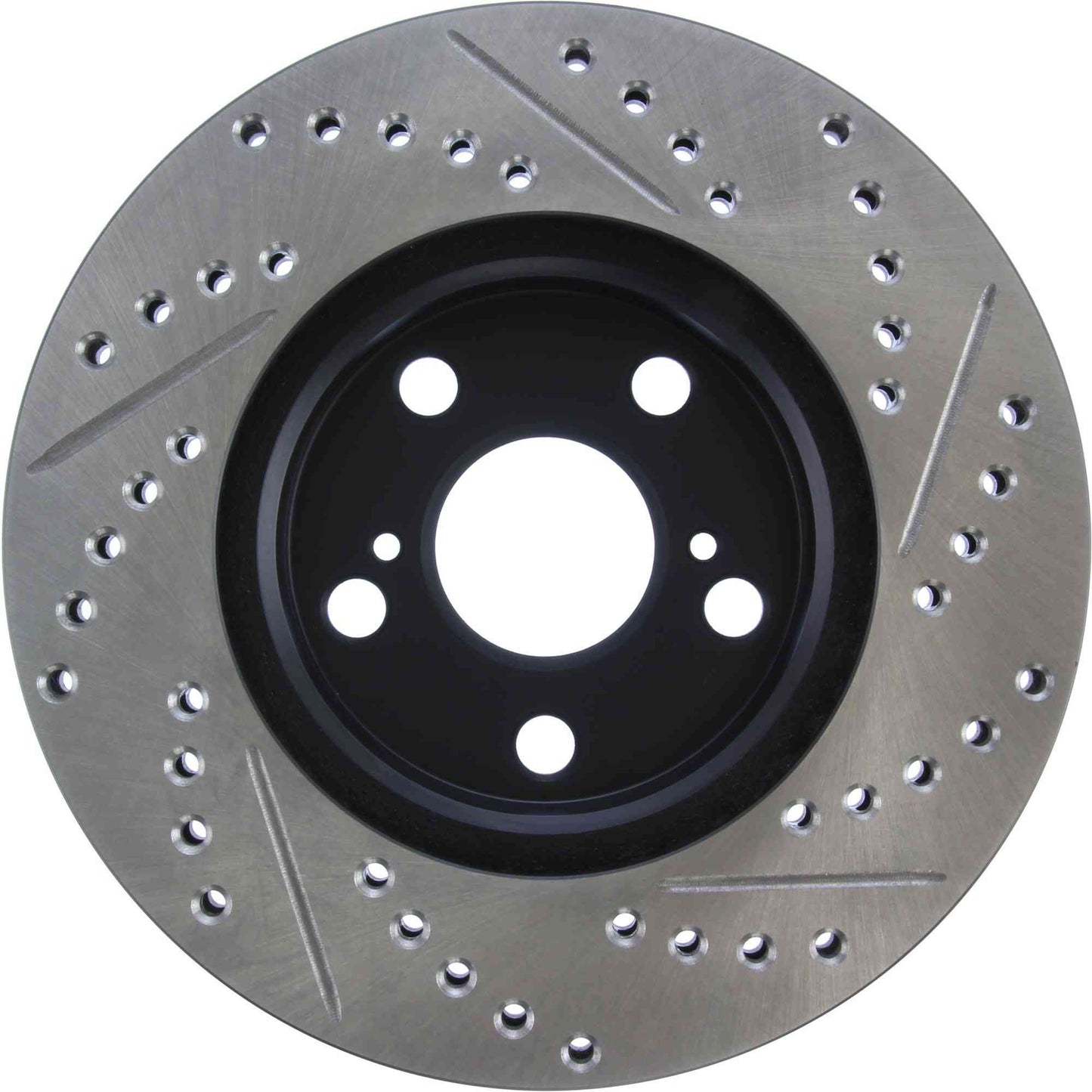 StopTech Sport Drilled/Slotted Brake Rotor; Front Right