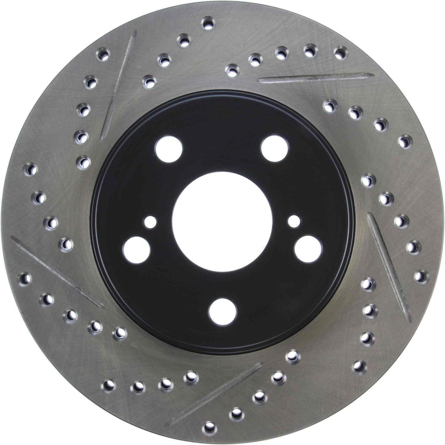 StopTech Sport Drilled/Slotted Brake Rotor; Front Right