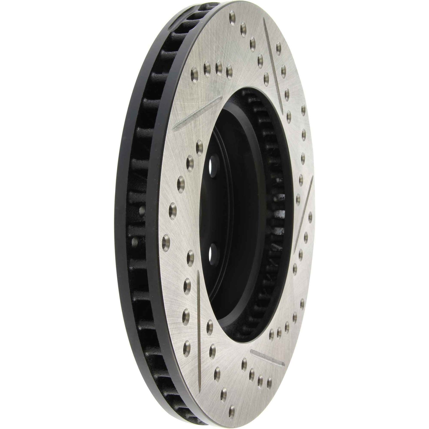 StopTech Sport Drilled/Slotted Brake Rotor; Front Right