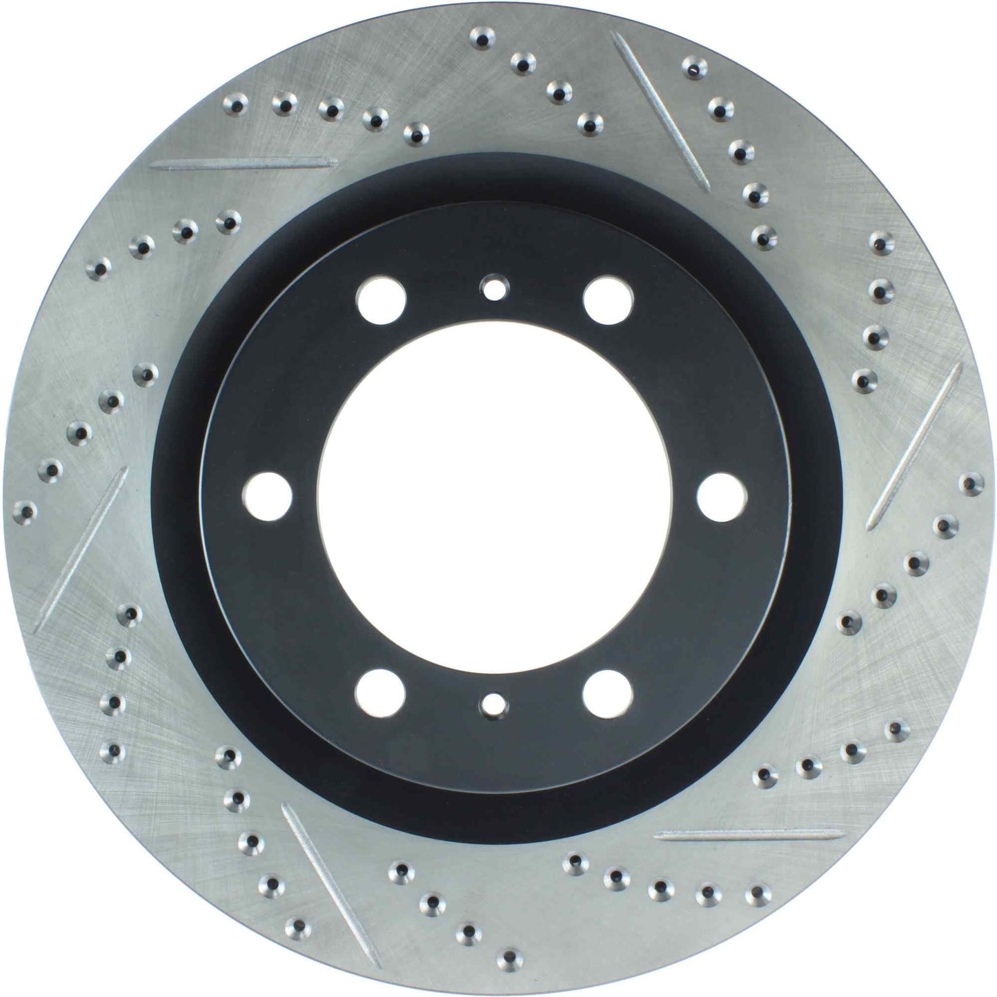 StopTech Sport Drilled/Slotted Brake Rotor; Front Left