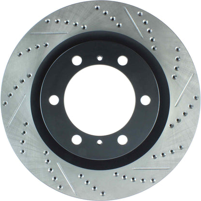 StopTech Sport Drilled/Slotted Brake Rotor; Front Left