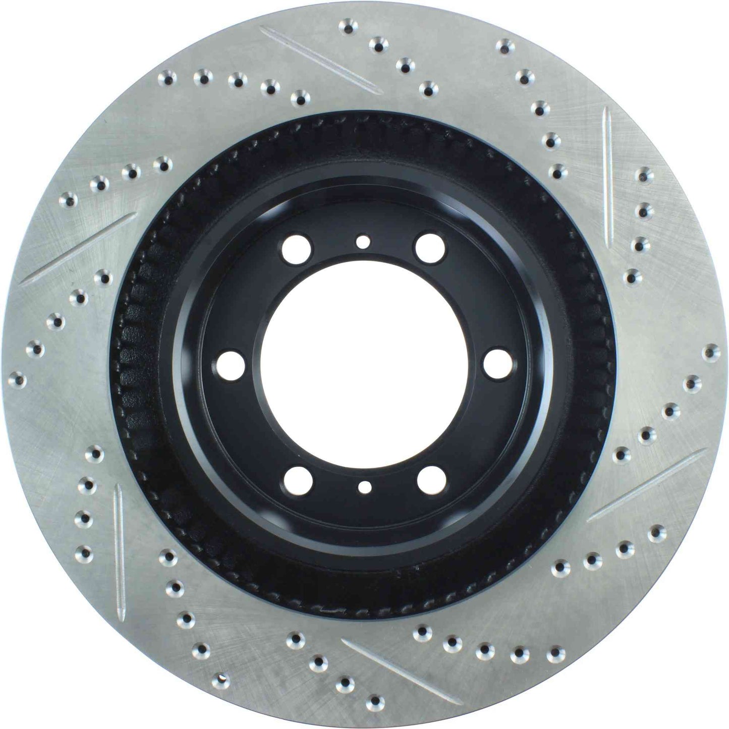 StopTech Sport Drilled/Slotted Brake Rotor; Front Right