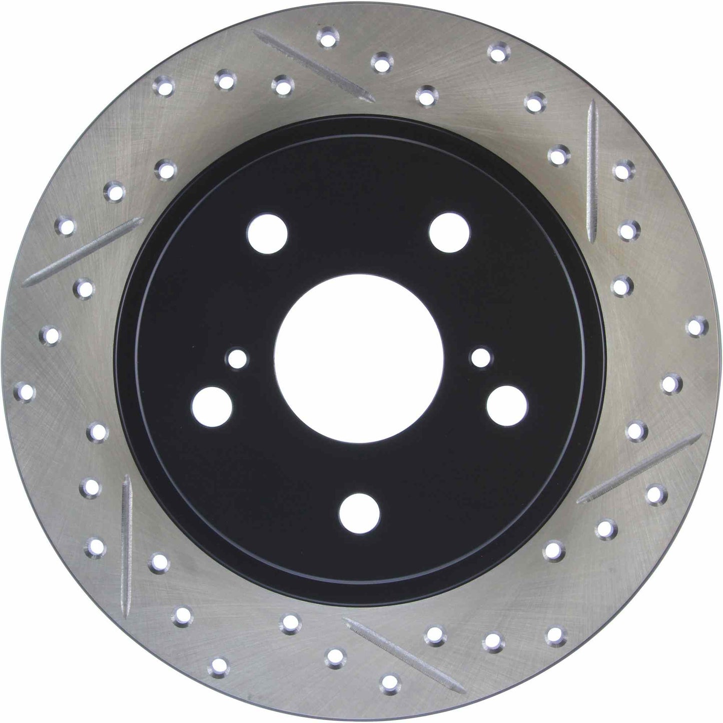StopTech Sport Drilled/Slotted Brake Rotor; Rear Left