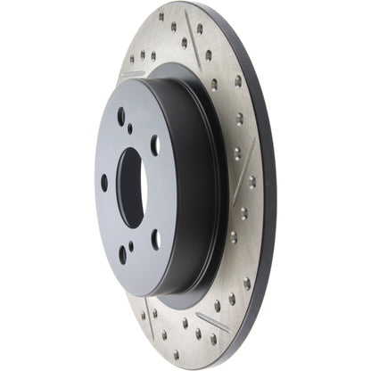StopTech Sport Drilled/Slotted Brake Rotor; Rear Left