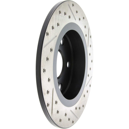 StopTech Sport Drilled/Slotted Brake Rotor; Rear Right