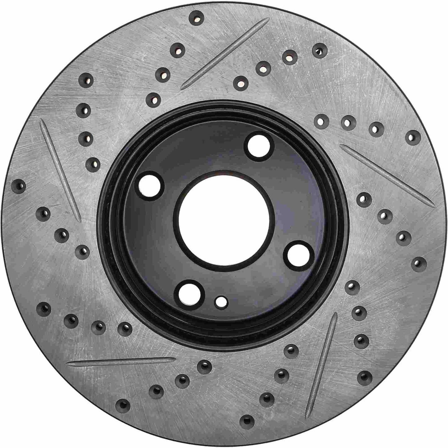 Stoptech 2017+ Toyota Yaris iA Front Drilled and Slotted Left Rotor 127.44182L