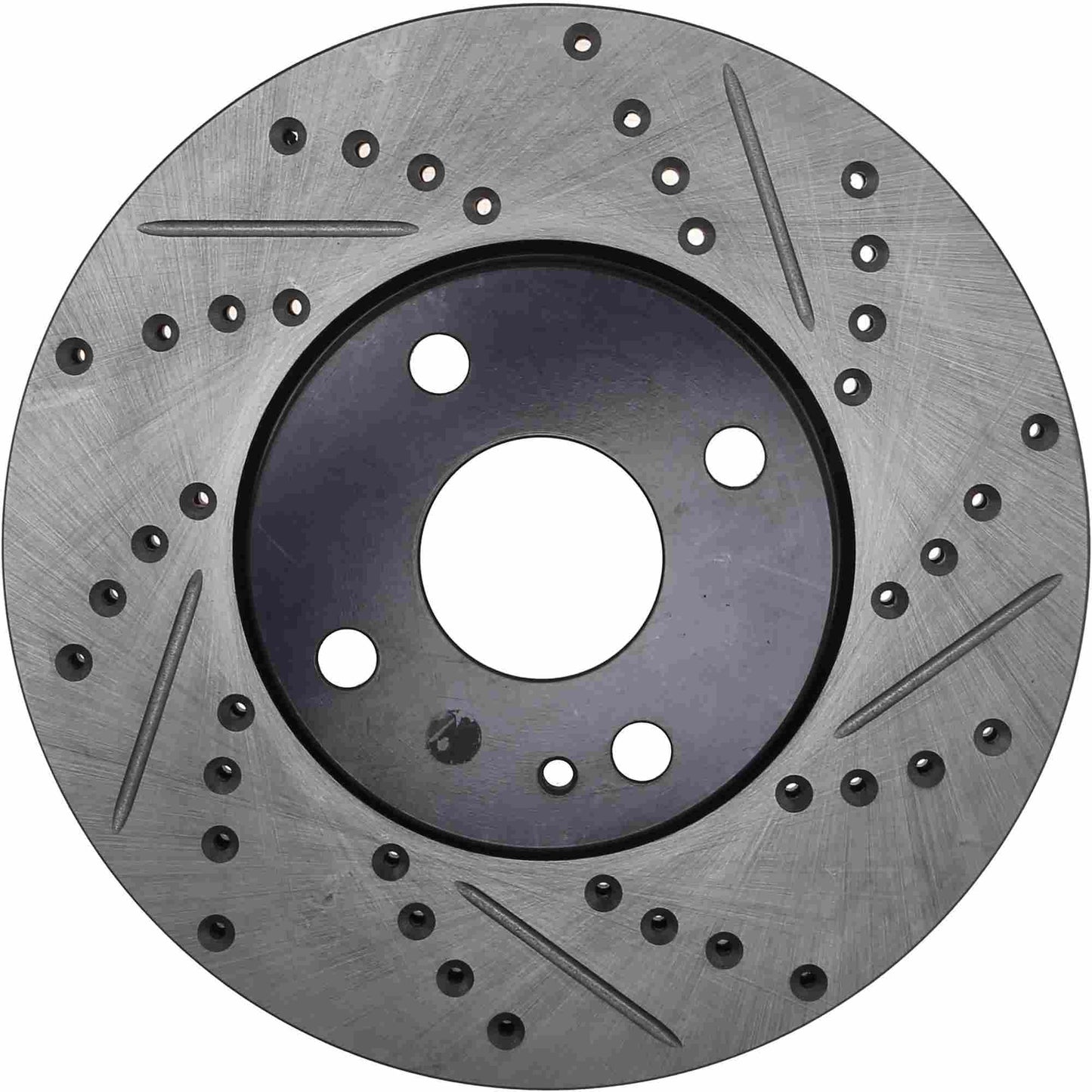 Stoptech 2017+ Toyota Yaris iA Front Drilled and Slotted Left Rotor 127.44182L