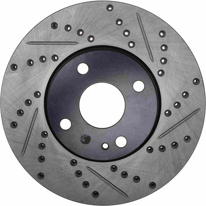 Stoptech 2017+ Toyota Yaris iA Front Drilled and Slotted Left Rotor 127.44182L