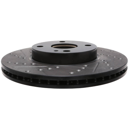 Stoptech Stoptech 2017+ Toyota Yaris iA Front Drilled and Slotted Right Rotor 127.44182R
