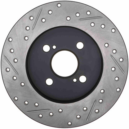 StopTech Sport Drilled/Slotted Brake Rotor; Rear Left