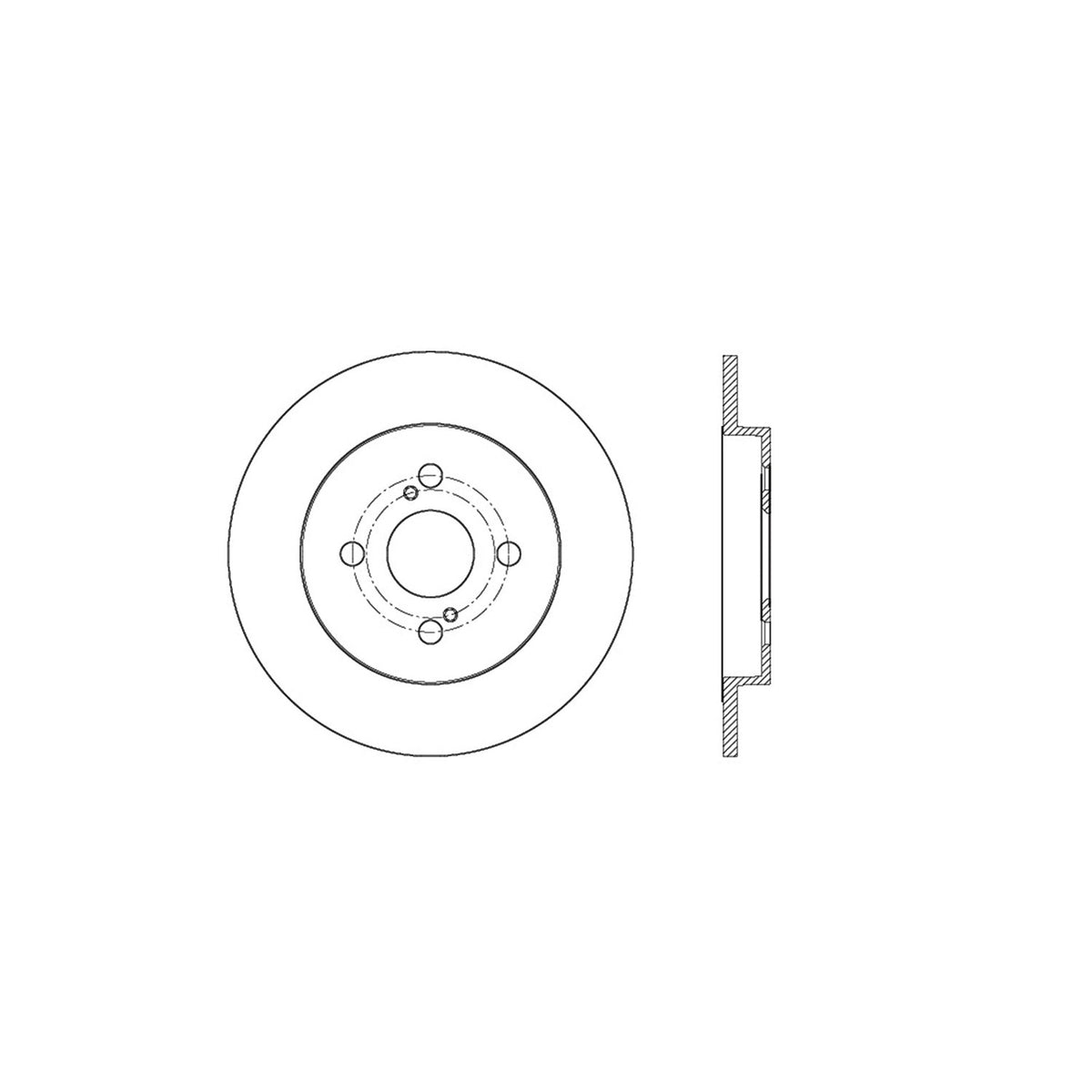 StopTech Sport Drilled/Slotted Brake Rotor; Rear Left