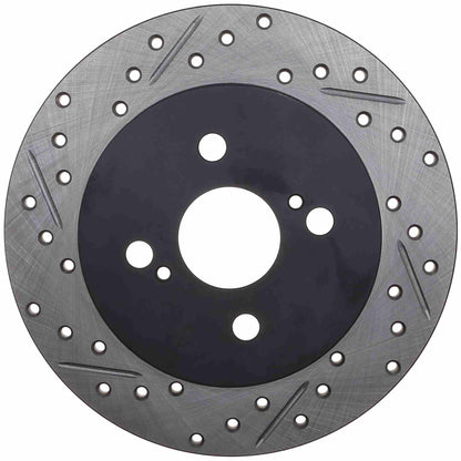 StopTech Sport Drilled/Slotted Brake Rotor; Rear Right