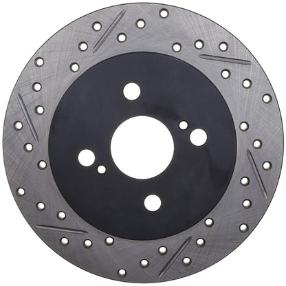 StopTech Sport Drilled/Slotted Brake Rotor; Rear Right