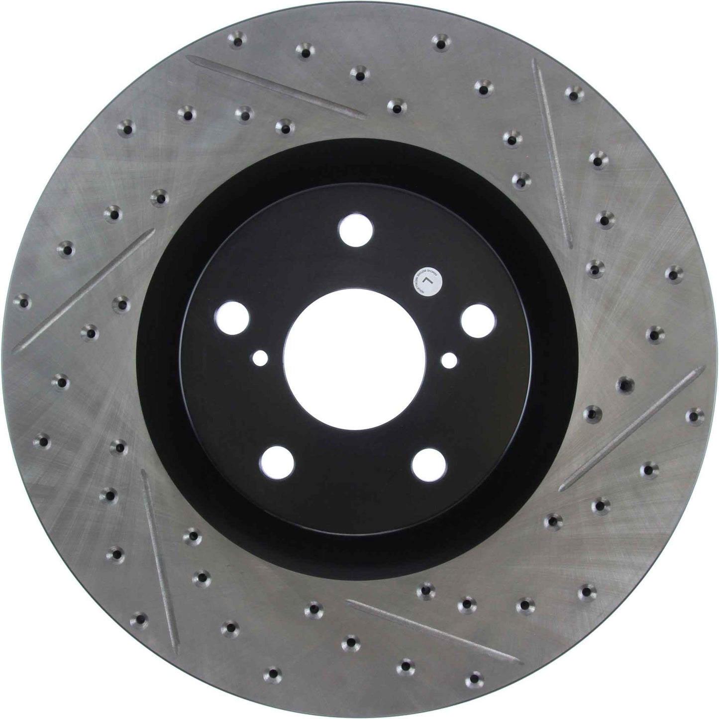 StopTech Sport Drilled/Slotted Brake Rotor; Front Left