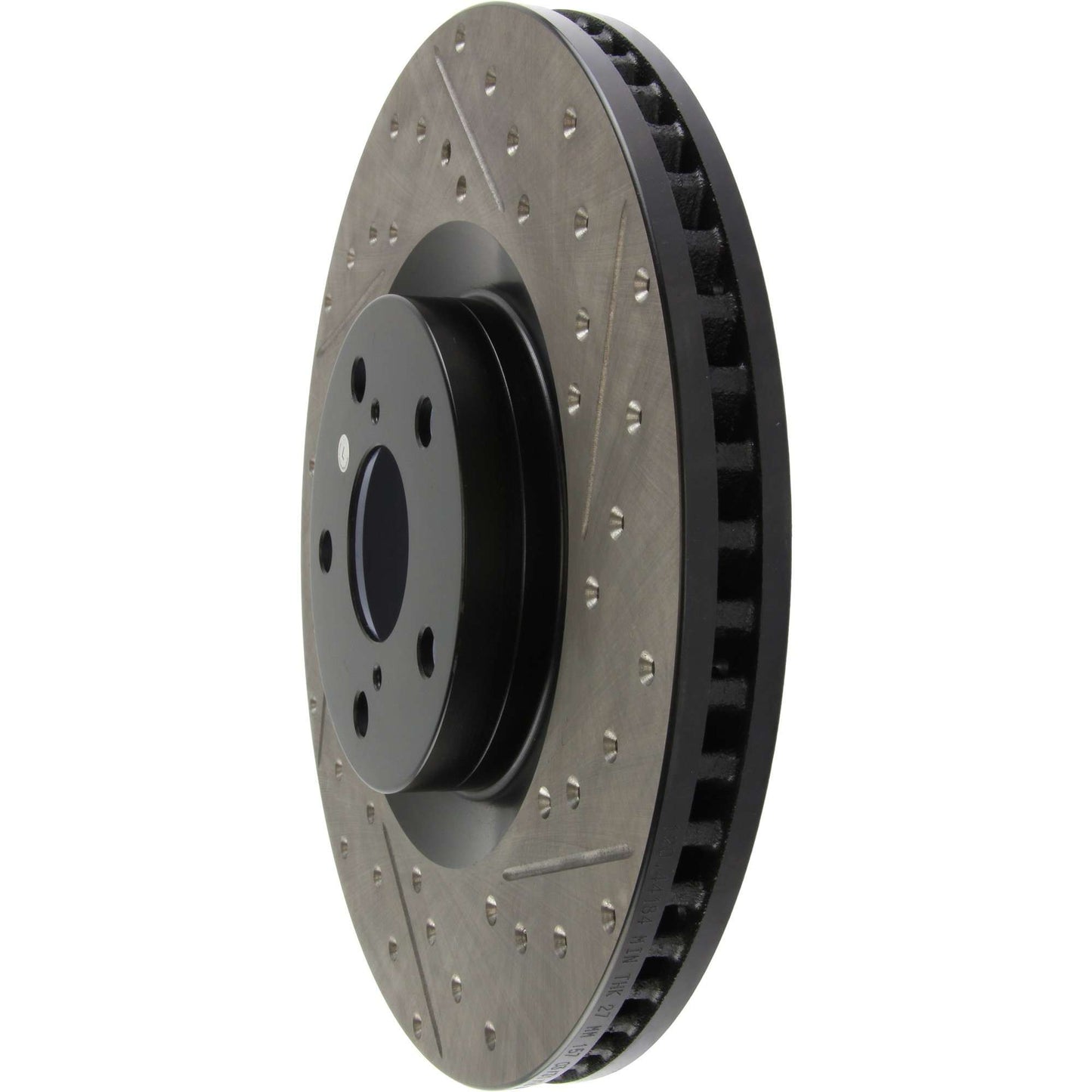 StopTech Sport Drilled/Slotted Brake Rotor; Front Left