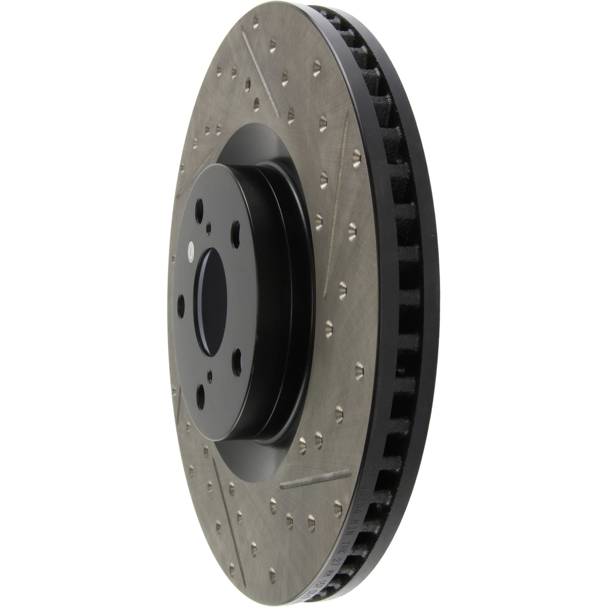 StopTech Sport Drilled/Slotted Brake Rotor; Front Left