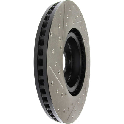 StopTech Sport Drilled/Slotted Brake Rotor; Front Left