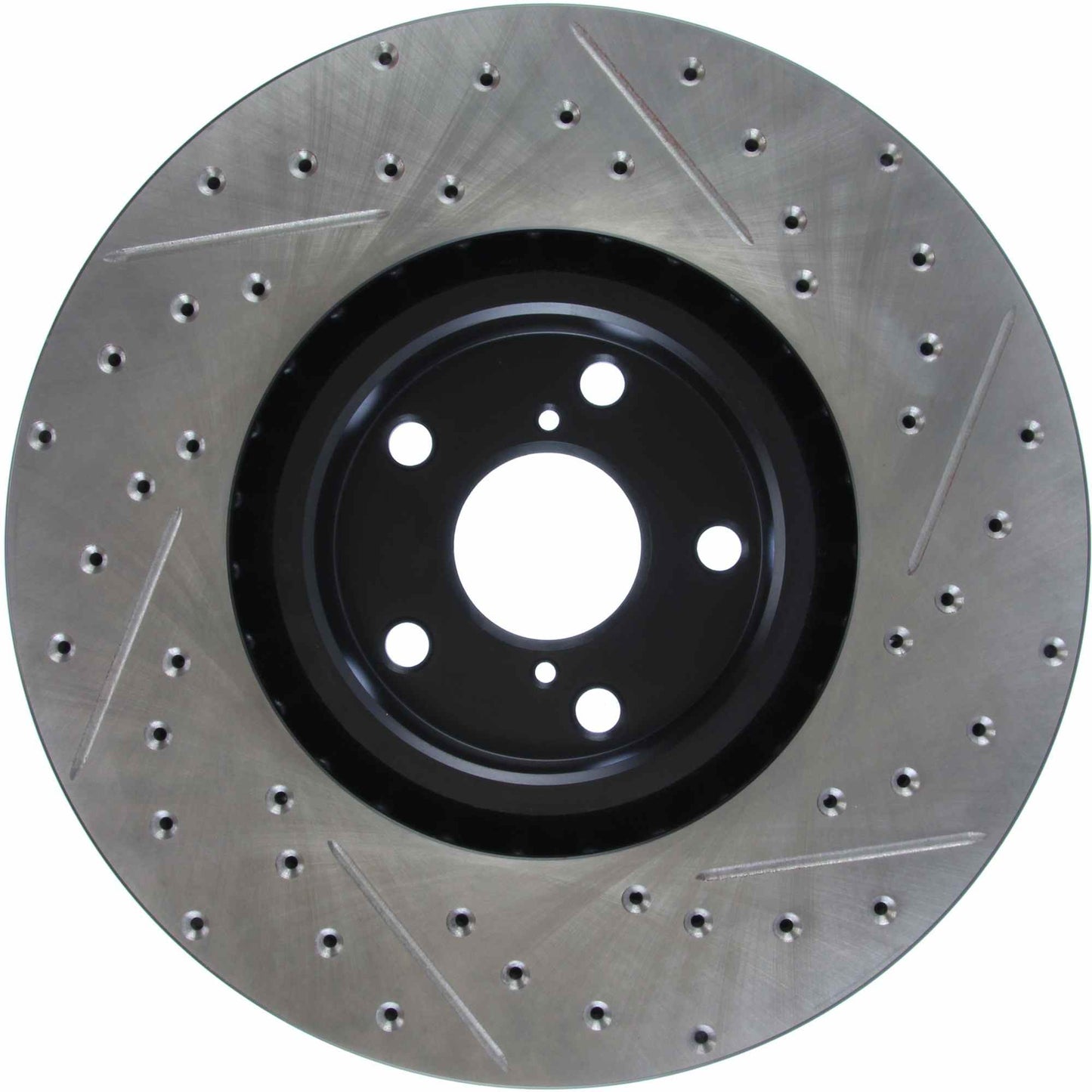 StopTech Sport Drilled/Slotted Brake Rotor; Front Right