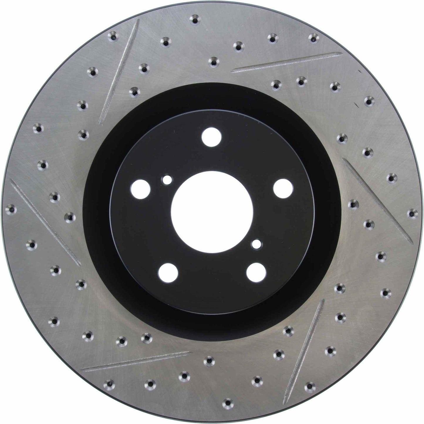 StopTech Sport Drilled/Slotted Brake Rotor; Front Right