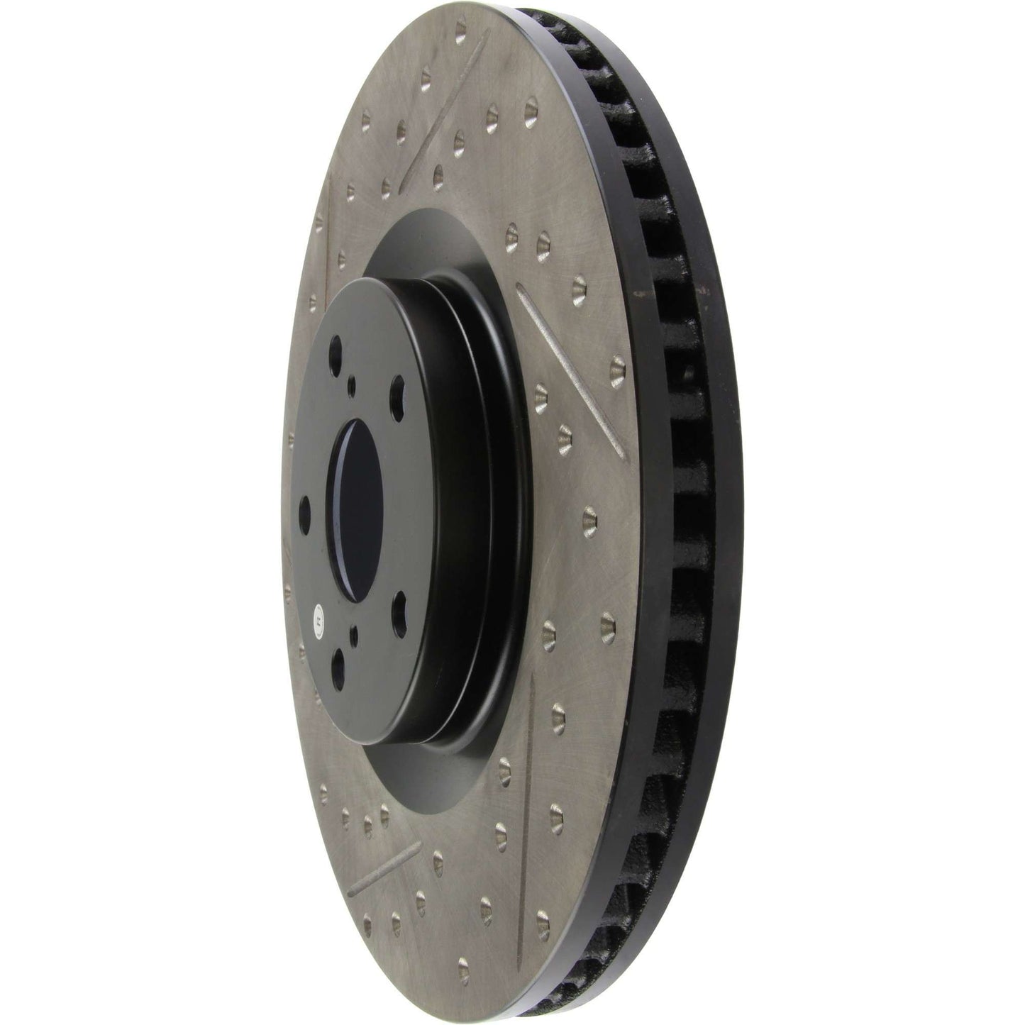StopTech Sport Drilled/Slotted Brake Rotor; Front Right