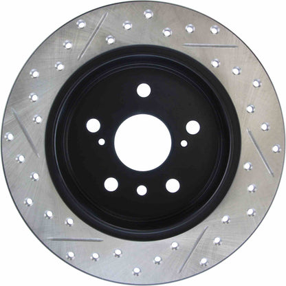 StopTech Sport Drilled/Slotted Brake Rotor; Rear Left