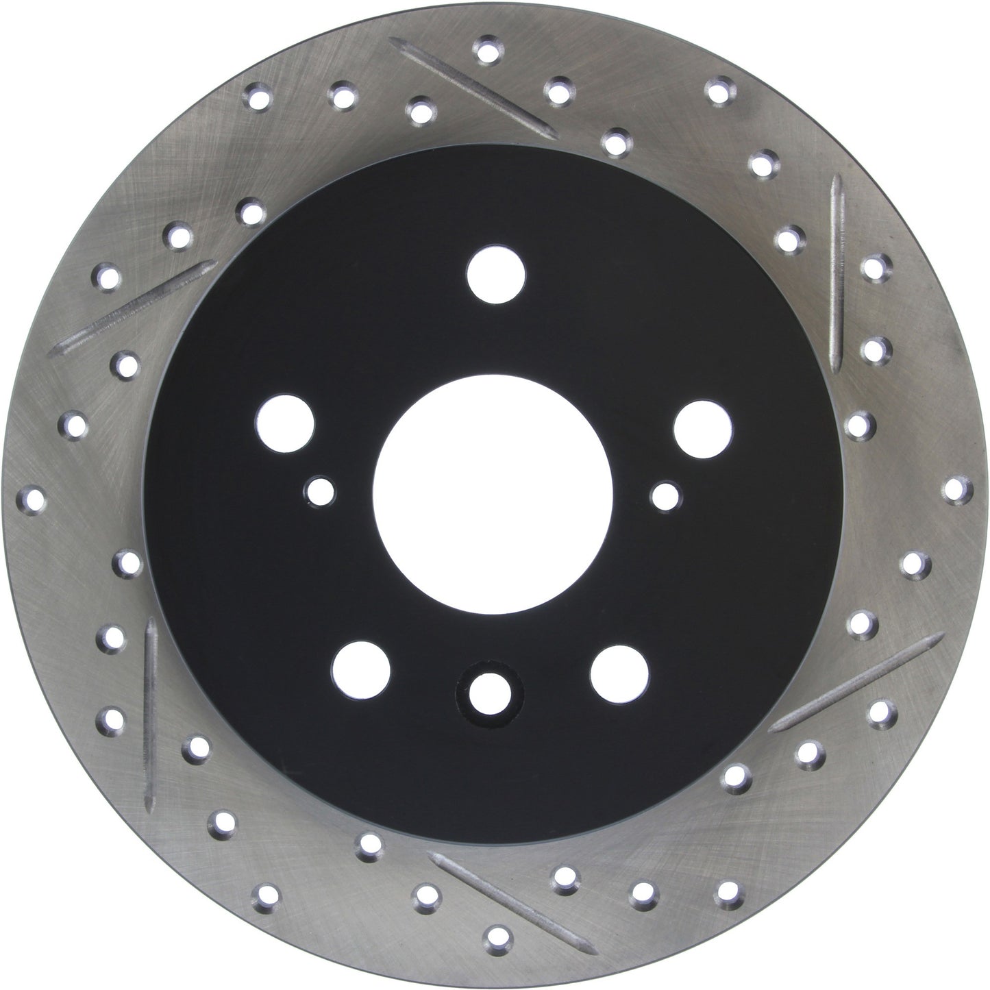 StopTech Sport Drilled/Slotted Brake Rotor; Rear Left