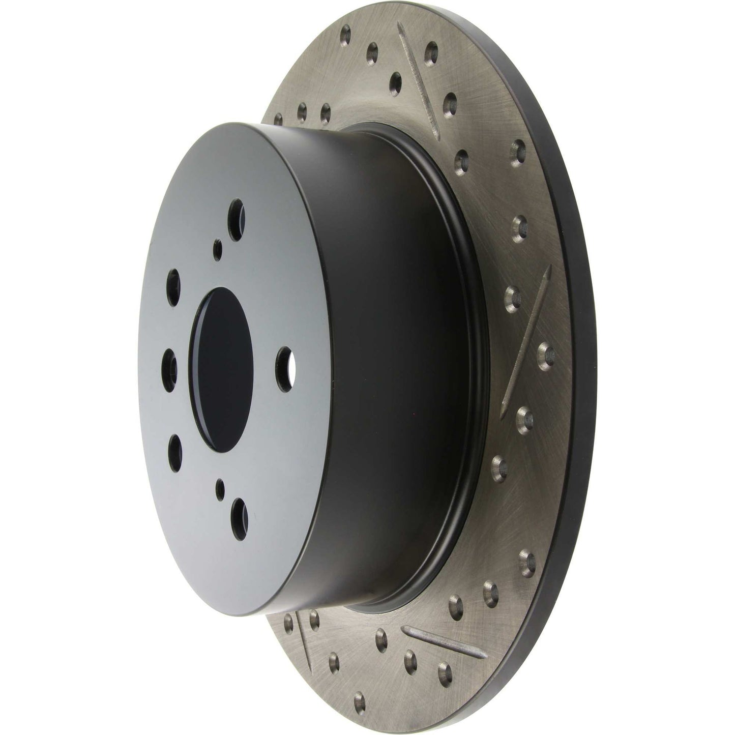 StopTech Sport Drilled/Slotted Brake Rotor; Rear Left