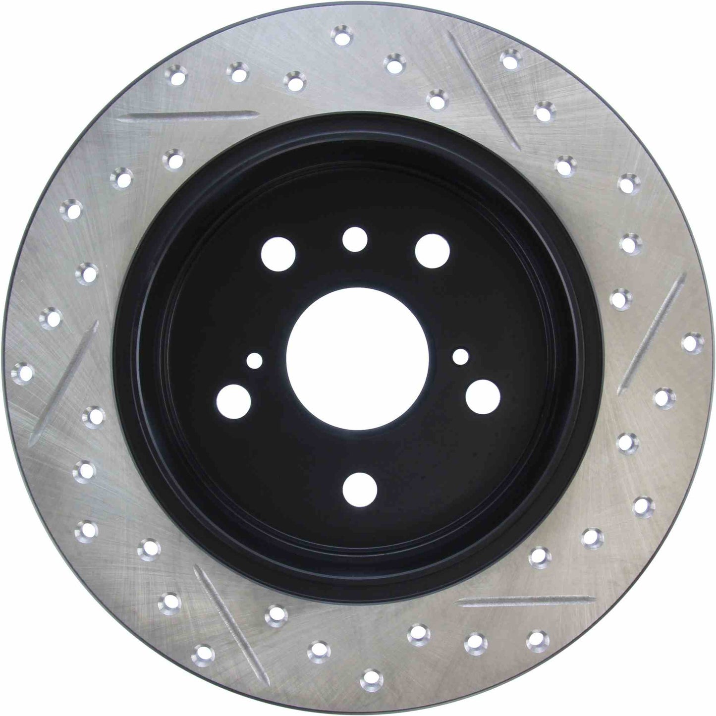 StopTech Sport Drilled/Slotted Brake Rotor; Rear Right