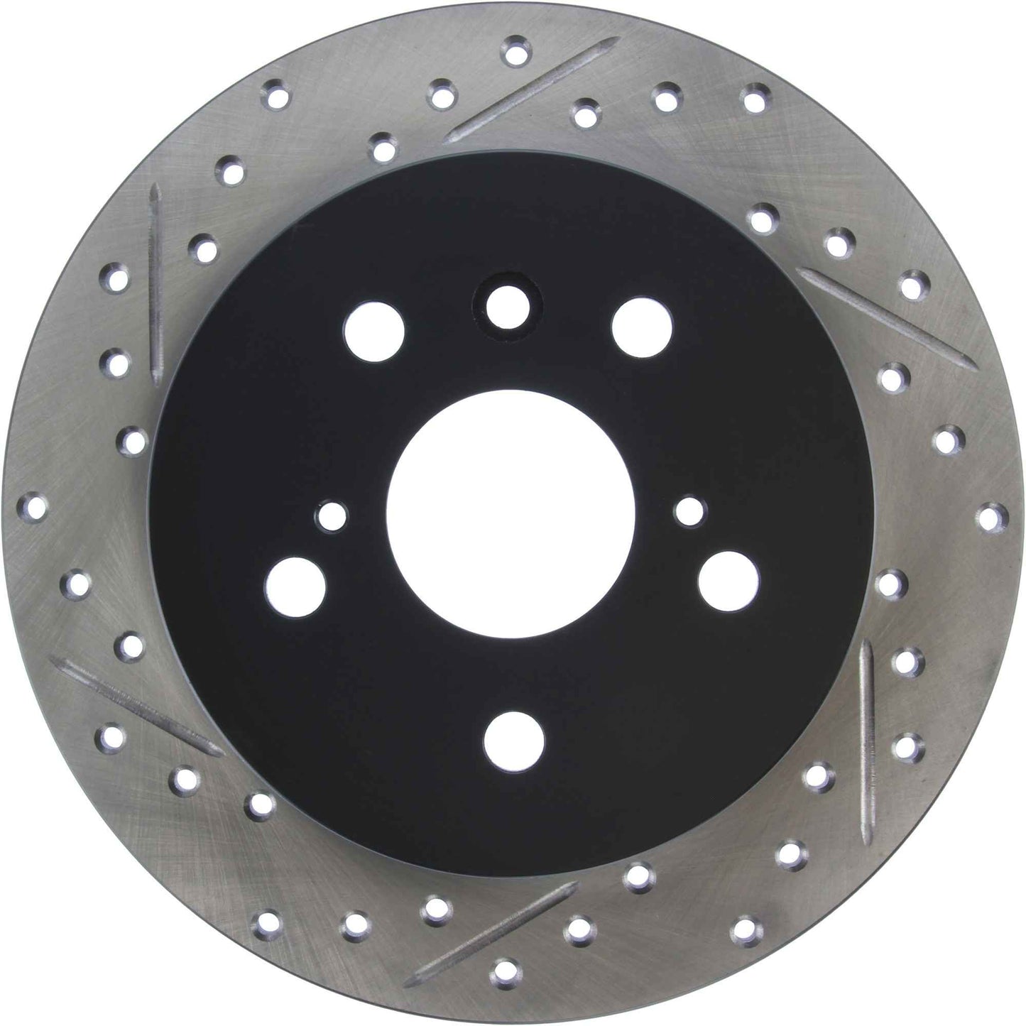 StopTech Sport Drilled/Slotted Brake Rotor; Rear Right