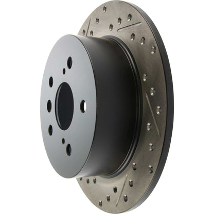 StopTech Sport Drilled/Slotted Brake Rotor; Rear Right