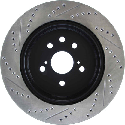StopTech Slotted & Drilled Sport Brake Rotor Left Rear 13-14 Lexus GS300/350/400/430 127.44189L