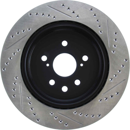 StopTech Slotted & Drilled Sport Brake Rotor Right Rear 13-14 Lexus GS300/350/400/430 127.44189R