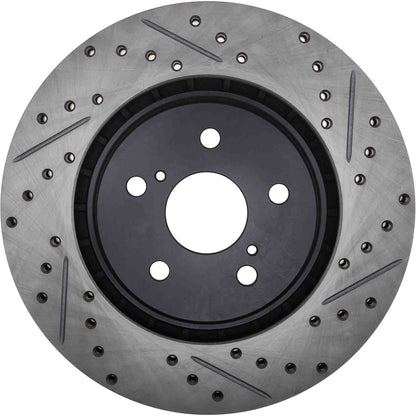 StopTech 19-20 Lexus ES350 Sport Drilled/Slotted Rotor - Front Left 127.44198L