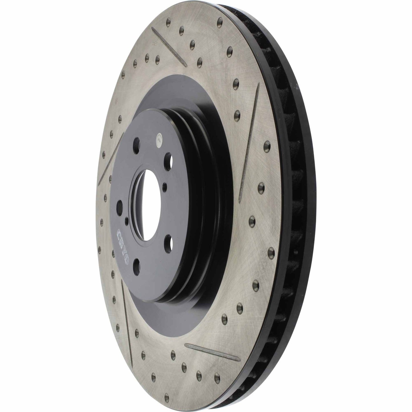 StopTech 13-18 Lexus GS350 Slotted & Drilled Front Left Rotor 127.44204L
