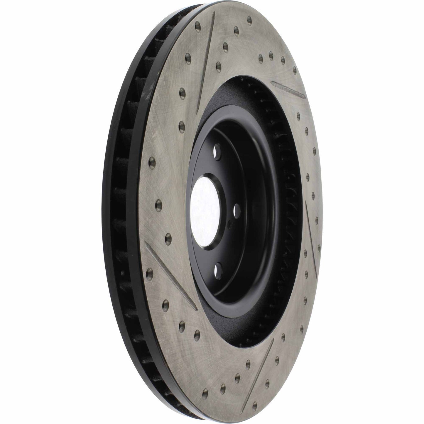 StopTech 13-18 Lexus GS350 Slotted & Drilled Front Left Rotor 127.44204L