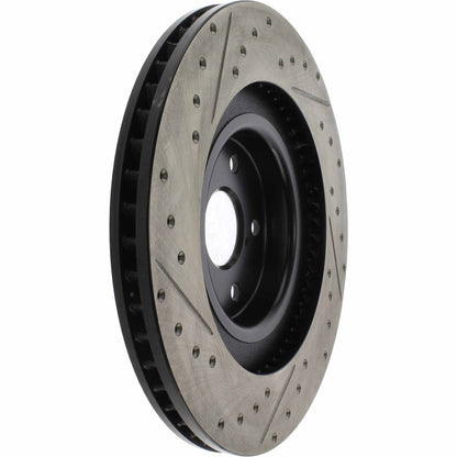 StopTech 13-18 Lexus GS350 Slotted & Drilled Front Left Rotor 127.44204L