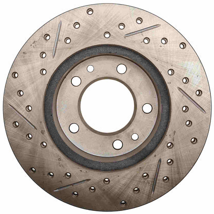 StopTech 89-92 Mazda RX-7 Slotted & Drilled Left Front Rotor 127.45022L