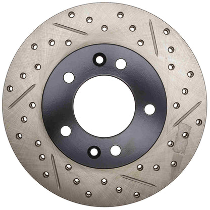 StopTech 89-92 Mazda RX-7 Slotted & Drilled Left Front Rotor 127.45022L