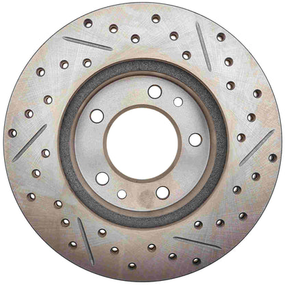 StopTech 89-92 Mazda RX-7 Slotted & Drilled Right Front Rotor 127.45022R