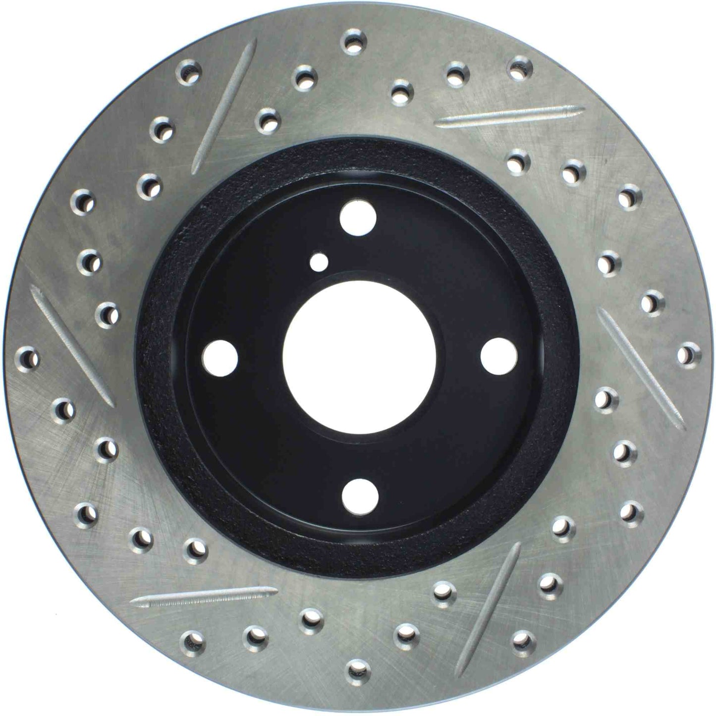StopTech 90-93 Mazda Miata MX-5 Cryo Slotted & Drilled Left Front Rotor 127.45034CL