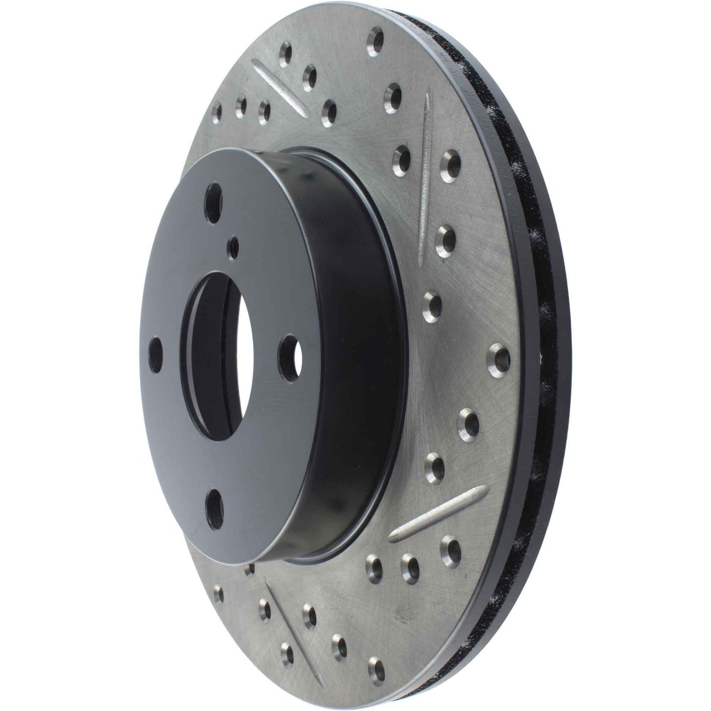 StopTech Sport Drilled/Slotted Brake Rotor; Front Left
