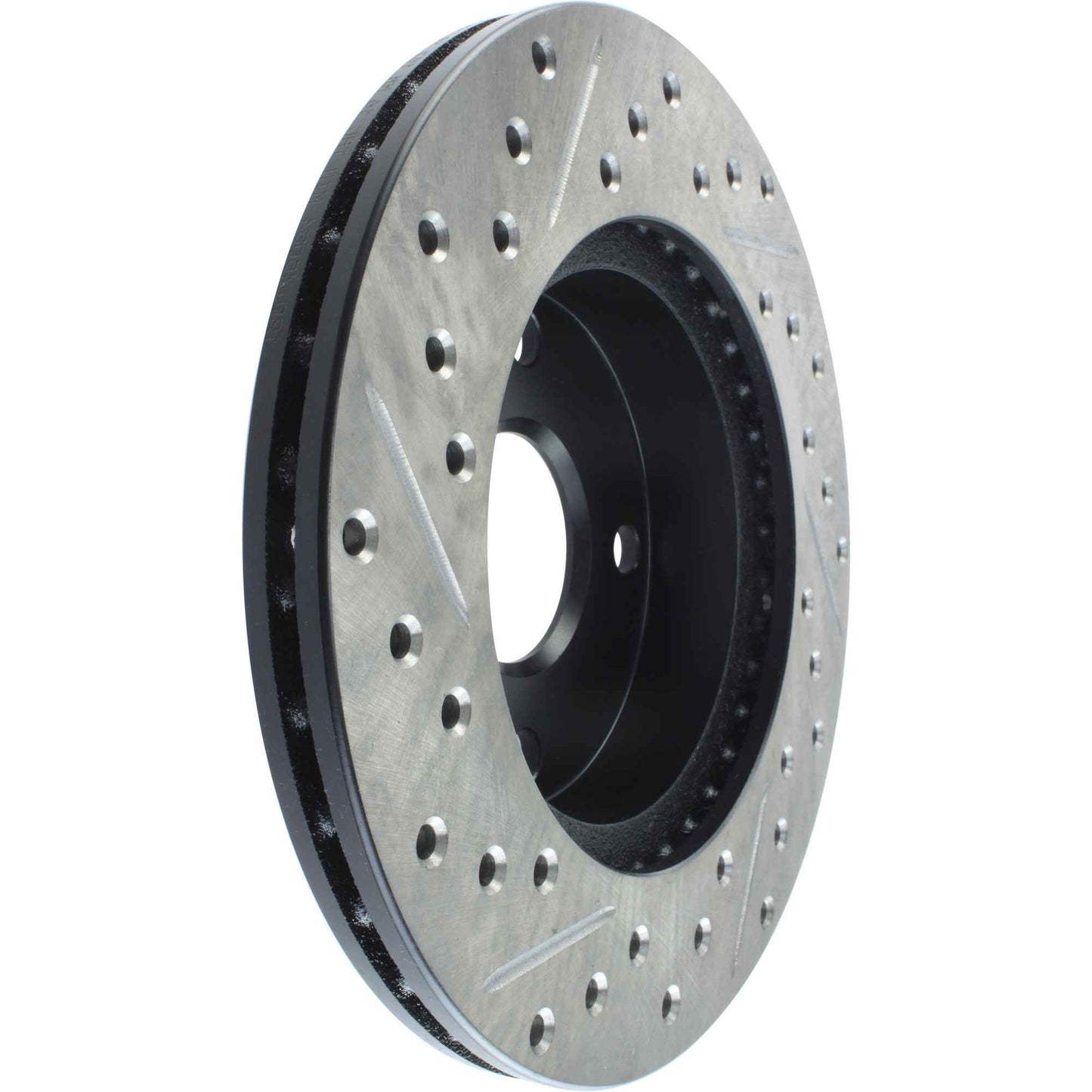 StopTech Sport Drilled/Slotted Brake Rotor; Front Left