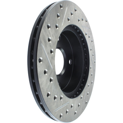 StopTech Sport Drilled/Slotted Brake Rotor; Front Left