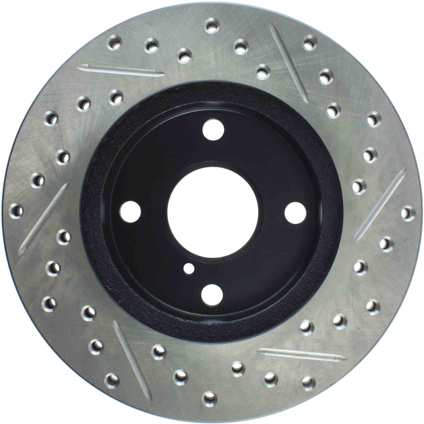 StopTech Sport Drilled/Slotted Brake Rotor; Front Right