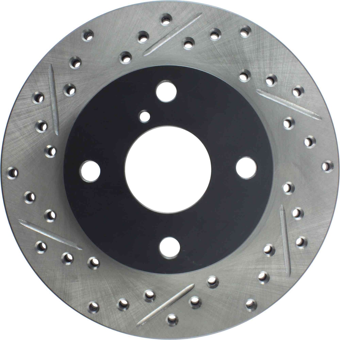 StopTech Sport Drilled/Slotted Brake Rotor; Front Right