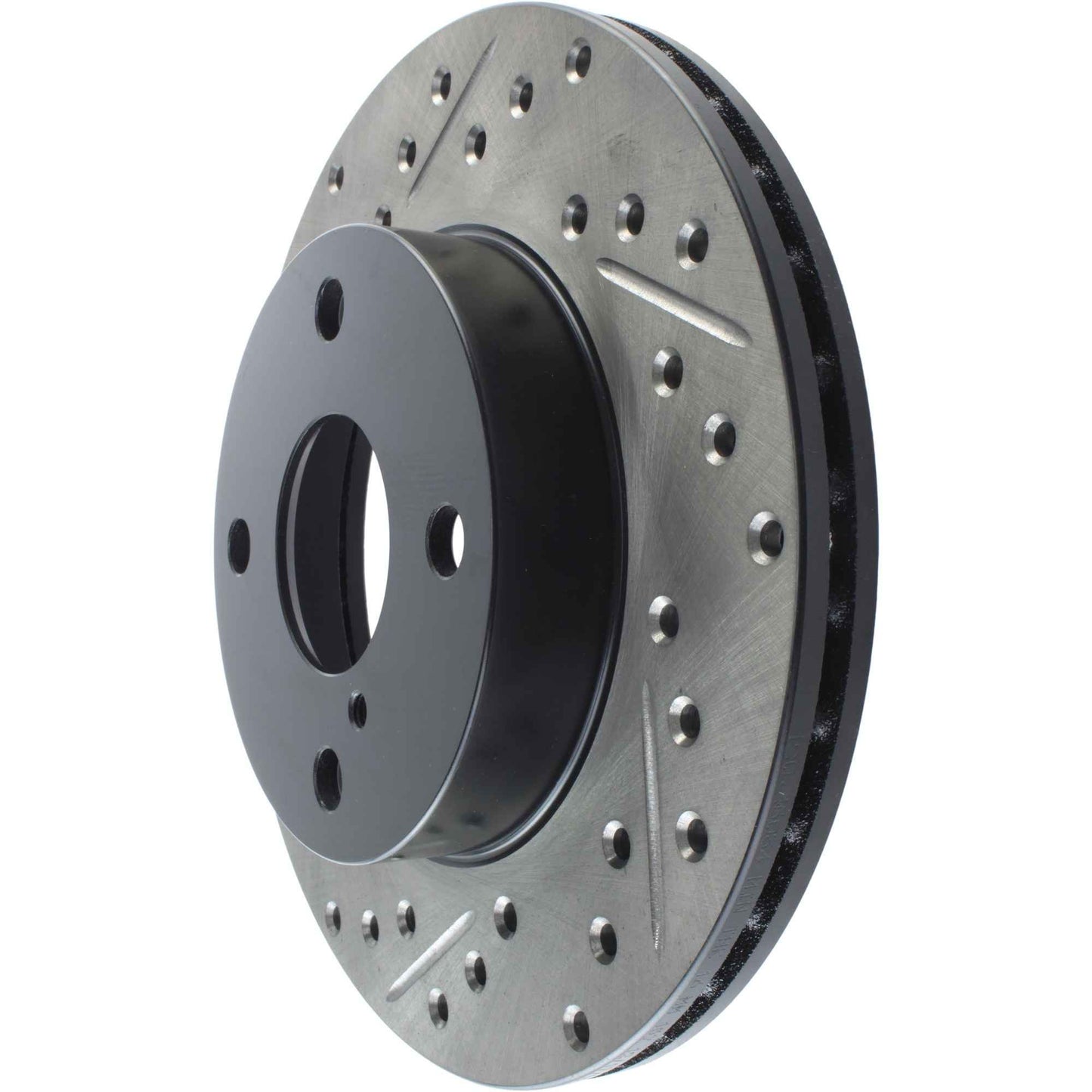 StopTech Sport Drilled/Slotted Brake Rotor; Front Right