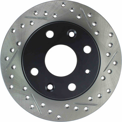 StopTech 90-93 Mazda Miata Sportstop Cryo Drilled & Slotted Rotor - Rear Left 127.45035CL
